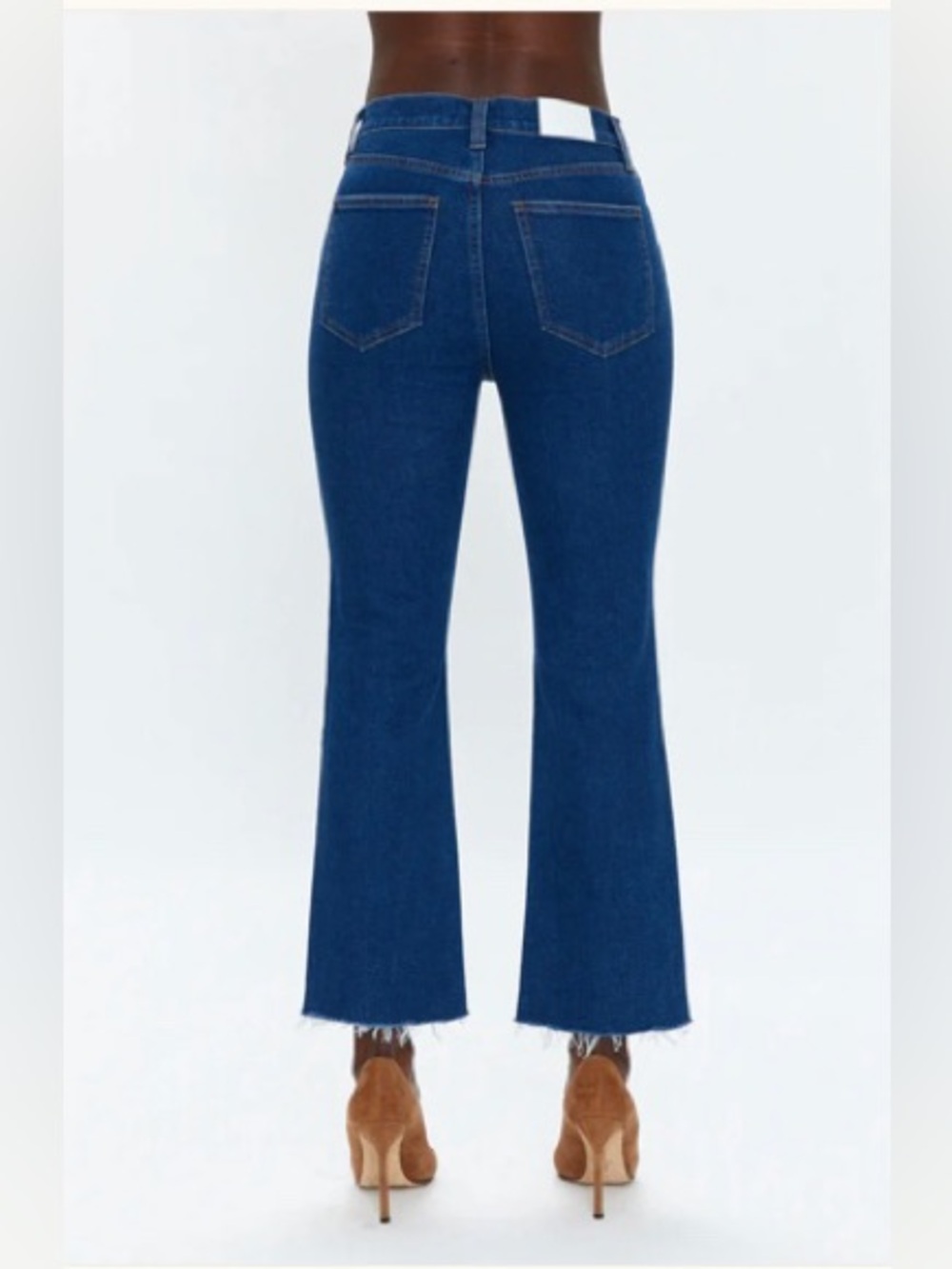 NWOT Pistola Size 25 Lennon High Rise Crop Boot Cut‎ Dark Wash Jeans - Picture 8 of 12
